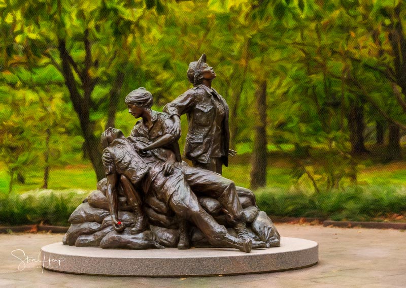 Women's Vietnam memorial in Washington